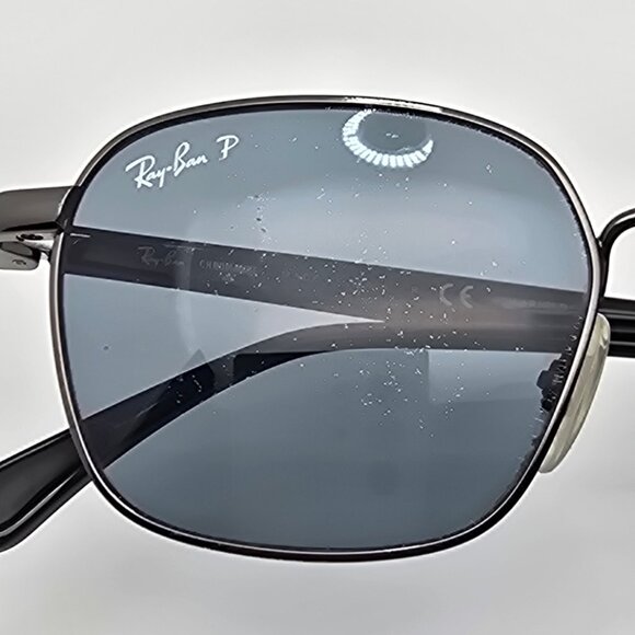 Ray-Ban RB3664-CH 004/BA Chromance Gunmetal Frame Polarized Blue Lens Sunglasses - Picture 14 of 16